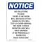 Signmission OSHA Notice Sign, 24" Height, Rigid Plastic, No Soliciting Please There Is Sign, Portrait OS-NS-P-1824-V-14837 - alternate 1